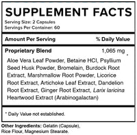 Eaters Digest digestive enzyme supplement supplement facts panel