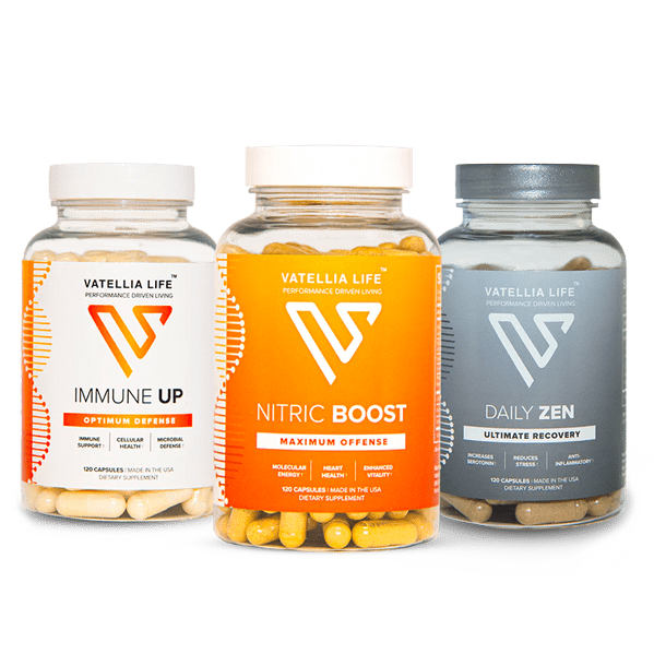 The Executive Stack bundle: Immune Up, Nitric Boost and Daily Zen by Vatellia Life