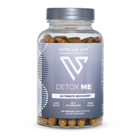 Detox Me cleanse and detox supplement bottle by Vatellia Life